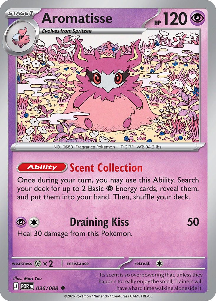 Aromatisse 036/088 - POKEMON MEGA EVOLUTION: PERFECT ORDER - Pokemon Single Card