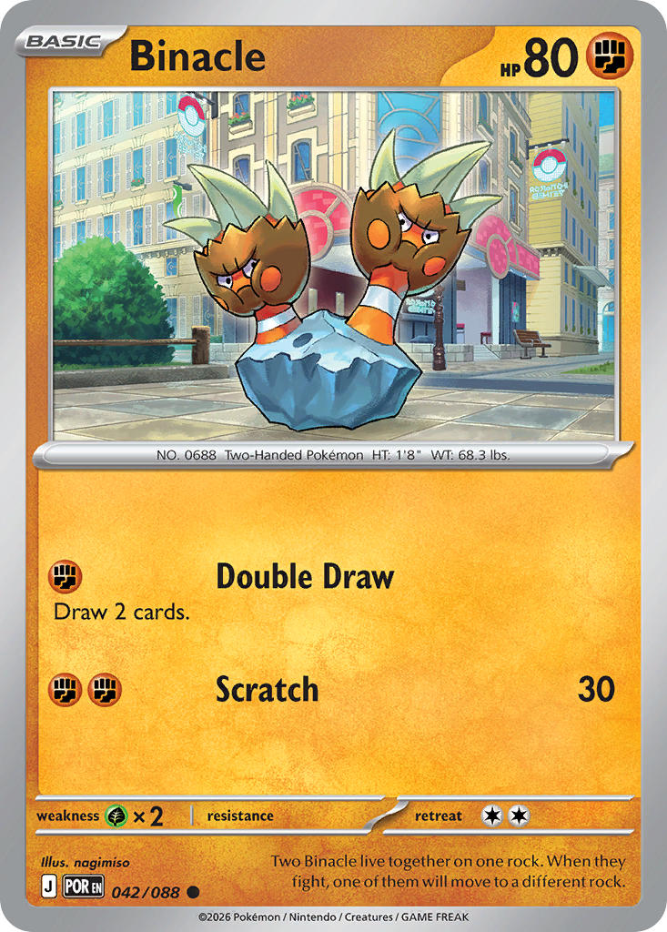 Binacle 042/088 - POKEMON MEGA EVOLUTION: PERFECT ORDER