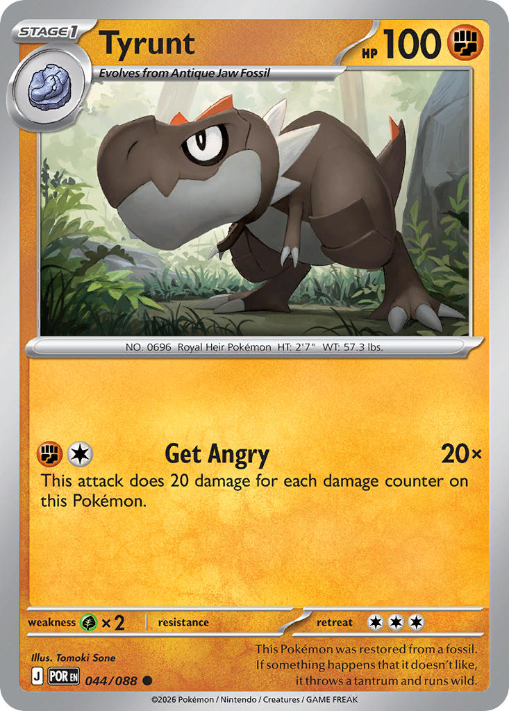 Tyrunt 044/088 - POKEMON MEGA EVOLUTION: PERFECT ORDER