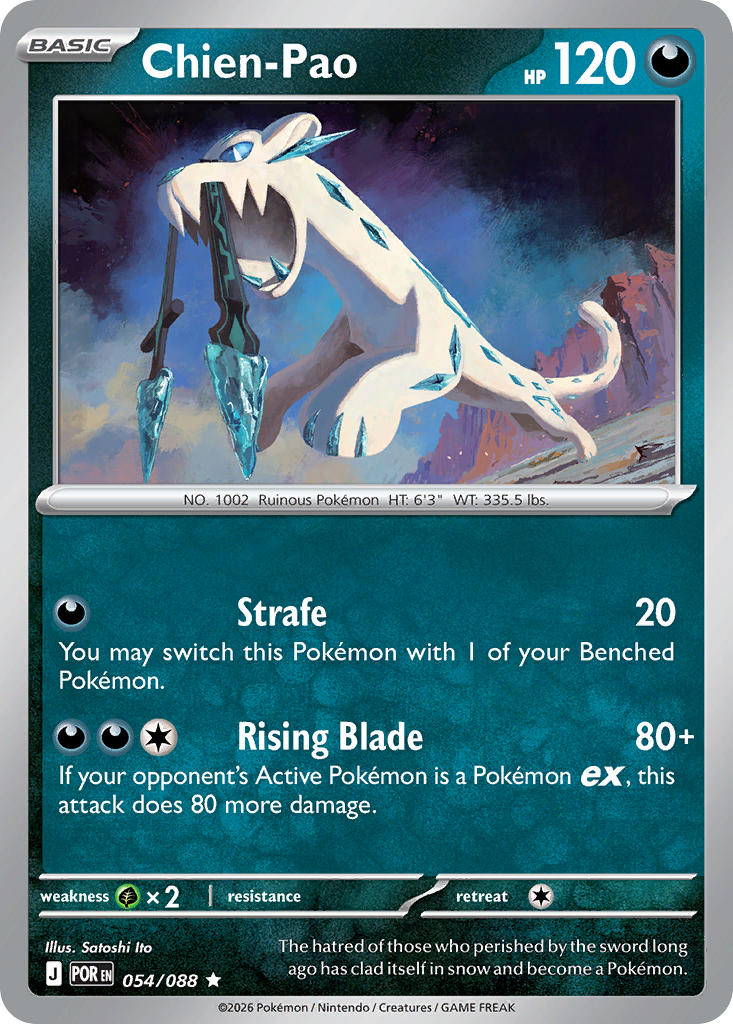 Chien-Pao 054/088 - POKEMON MEGA EVOLUTION: PERFECT ORDER - Pokemon Single Card