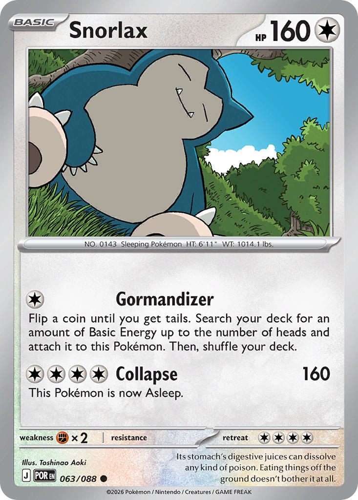 Snorlax 063/088 - POKEMON MEGA EVOLUTION: PERFECT ORDER - Pokemon Single Card