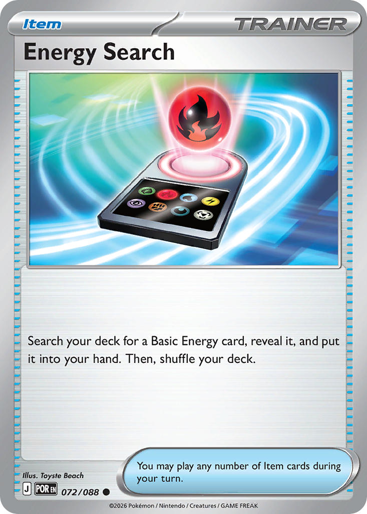 Energy Search 072/088 - POKEMON MEGA EVOLUTION: PERFECT ORDER - Pokemon Single Card