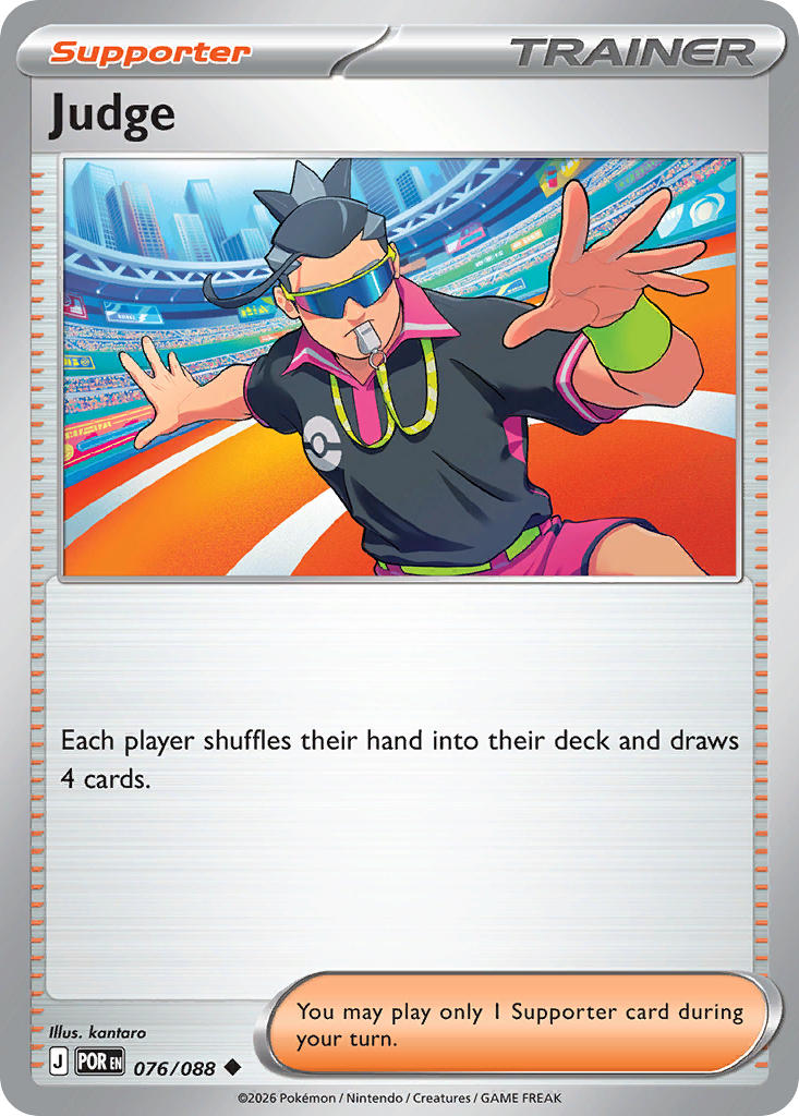 Judge 076/088 - POKEMON MEGA EVOLUTION: PERFECT ORDER - Pokemon Single Card