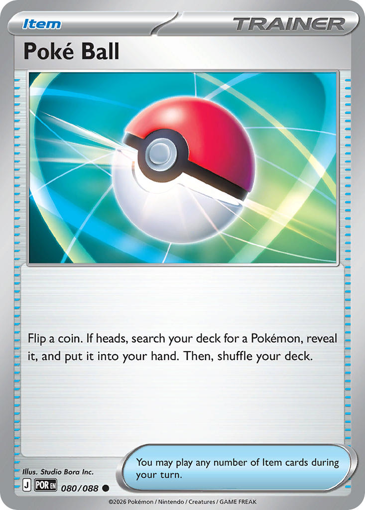 Poke Ball 080/088 - POKEMON MEGA EVOLUTION: PERFECT ORDER - Pokemon Single Card