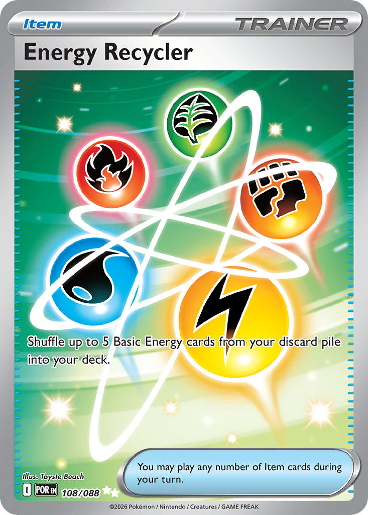 Energy Recycler 108/088 - POKEMON MEGA EVOLUTION: PERFECT ORDER - Pokemon Single Card