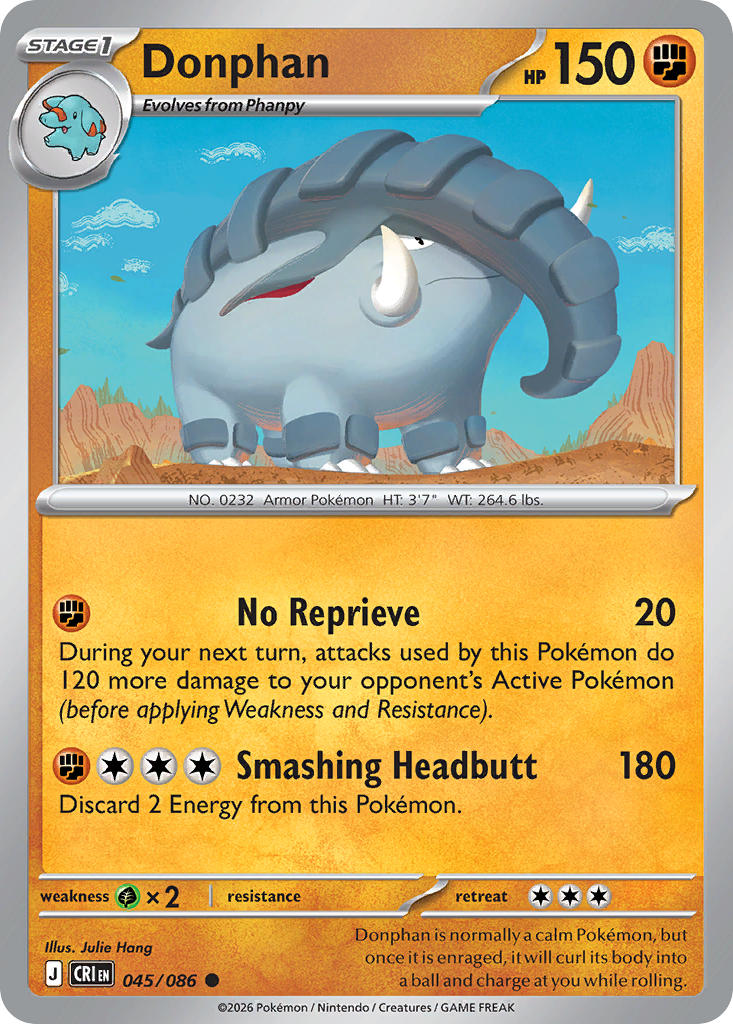 Donphan 045/086 - POKEMON MEGA EVOLUTION: CHAOS RISING