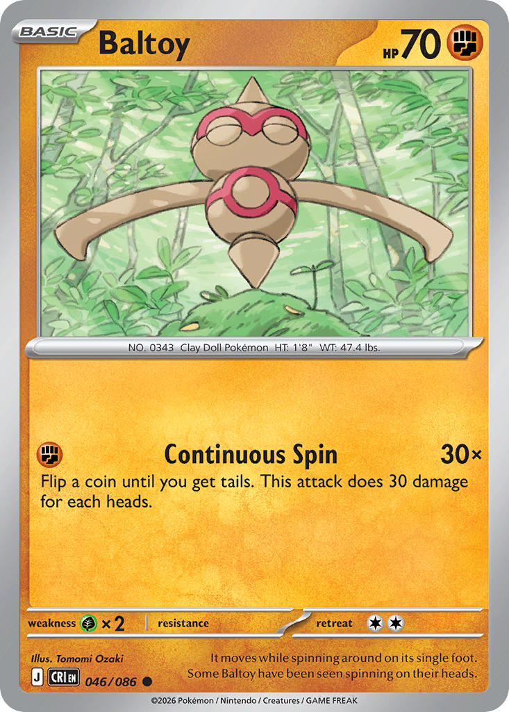 Baltoy 046/086 - POKEMON MEGA EVOLUTION: CHAOS RISING