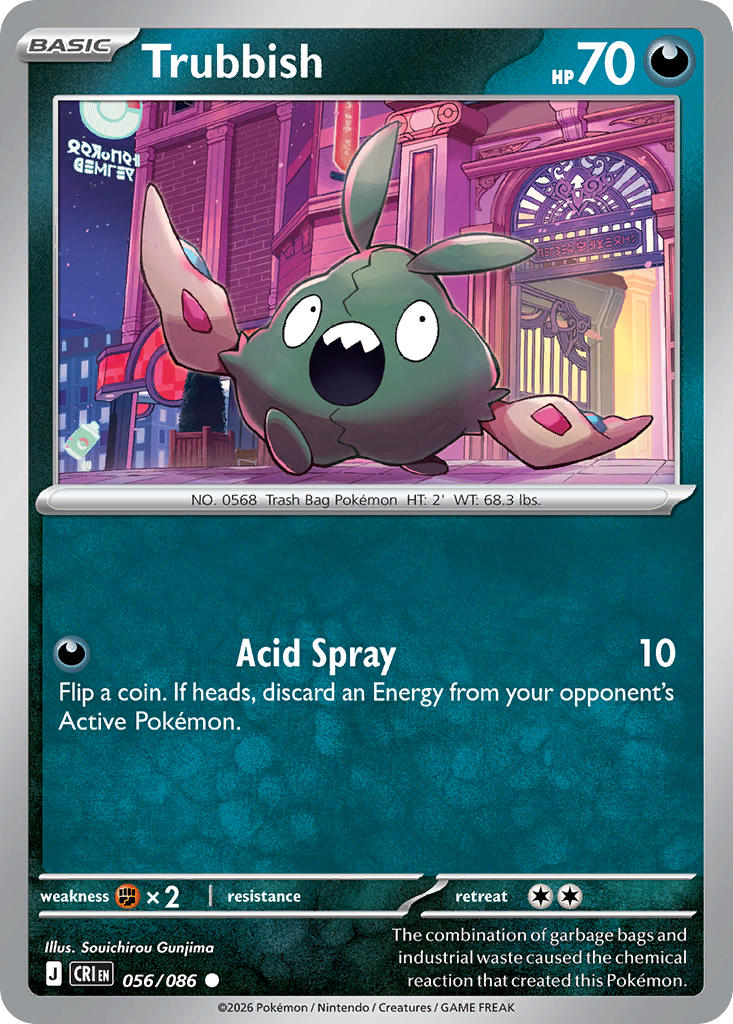 Trubbish 056/086 - POKEMON MEGA EVOLUTION: CHAOS RISING