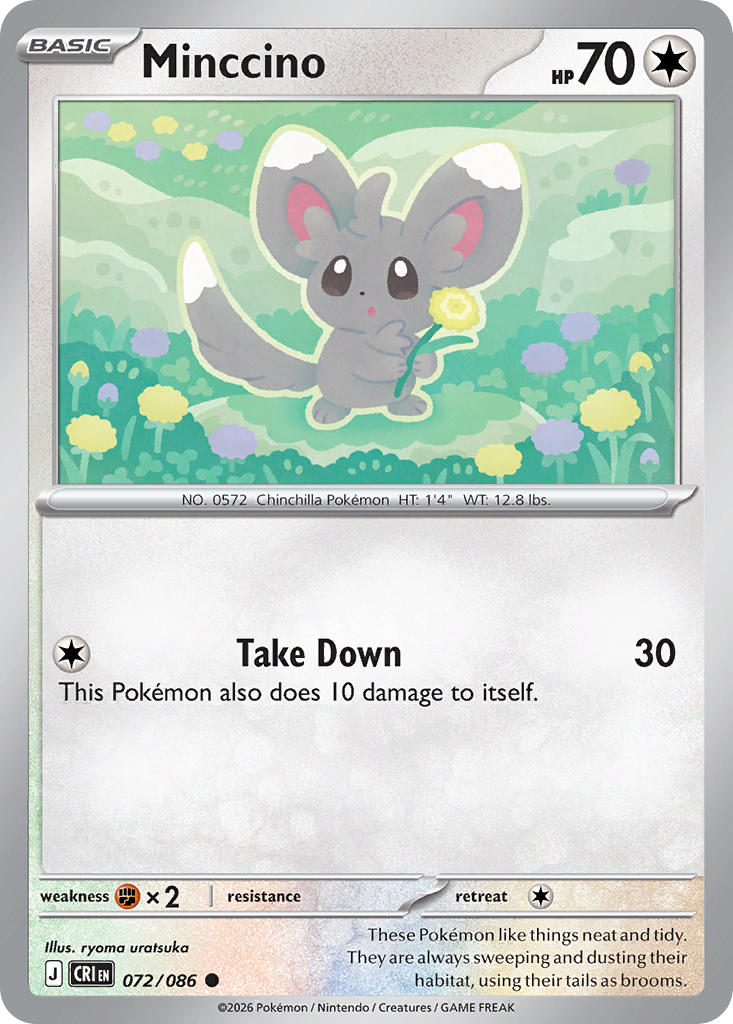 Minccino 072/086 - POKEMON MEGA EVOLUTION: CHAOS RISING