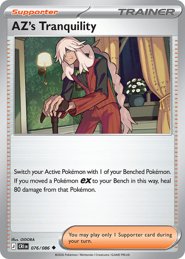 AZ's Tranquility 076/086 - POKEMON MEGA EVOLUTION: CHAOS RISING