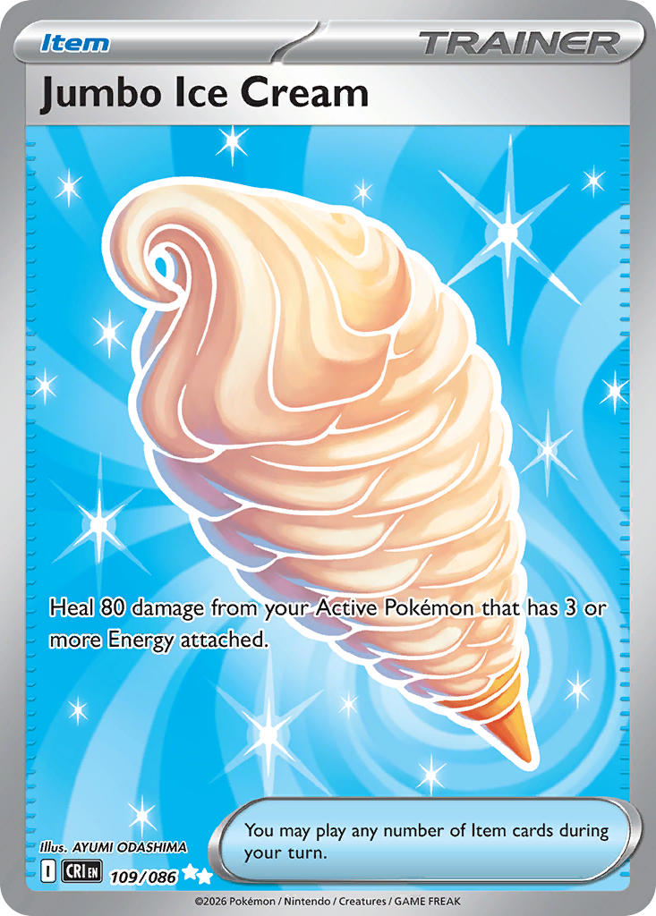 Jumbo Ice Cream 109/086 - POKEMON MEGA EVOLUTION: CHAOS RISING - Pokemon Single Card