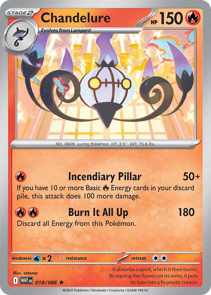 Chandelure 018/086 - POKEMON SCARLET & VIOLET: WHITE FLARE