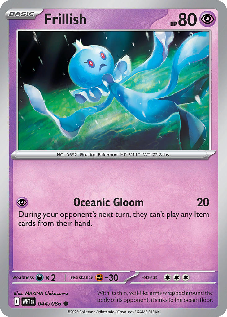 Frillish 044/086 - POKEMON SCARLET & VIOLET: WHITE FLARE