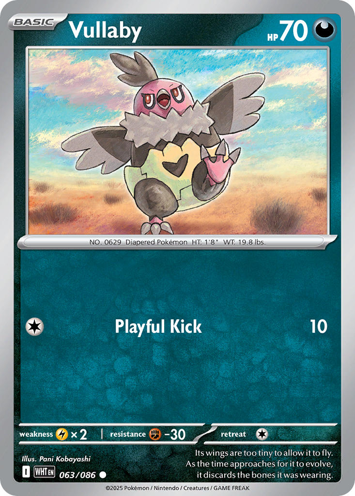 Vullaby 063/086 - POKEMON SCARLET & VIOLET: WHITE FLARE