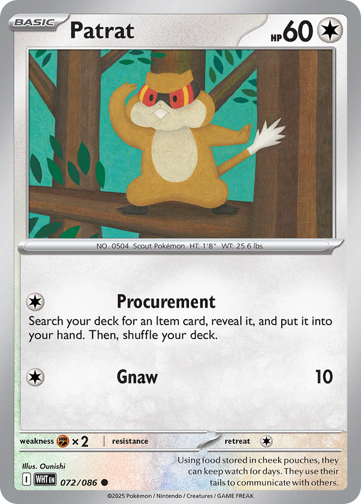 Patrat 072/086 - POKEMON SCARLET & VIOLET: WHITE FLARE
