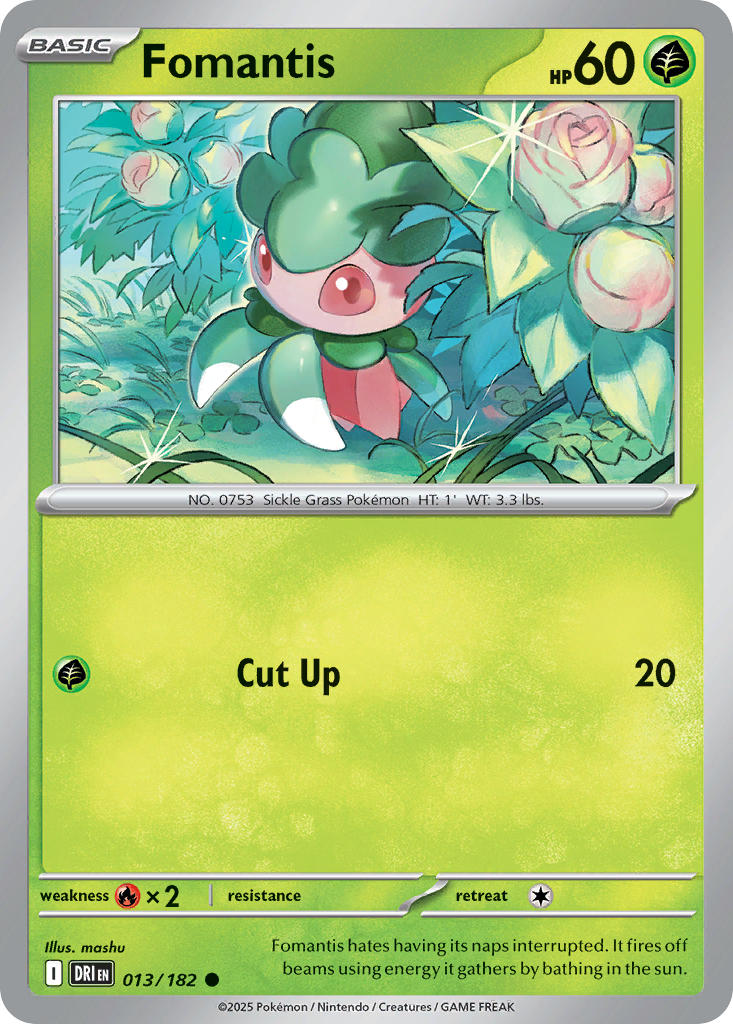 Fomantis 013/182 - POKEMON SCARLET & VIOLET: DESTINED RIVALS