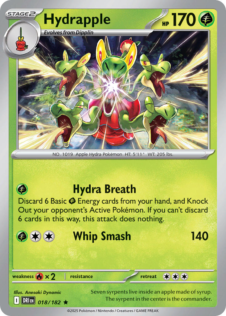Hydrapple 018/182 - POKEMON SCARLET & VIOLET: DESTINED RIVALS - Pokemon Single Card