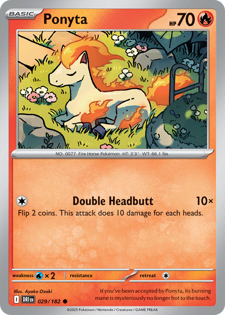 Ponyta 029/182 - POKEMON SCARLET & VIOLET: DESTINED RIVALS