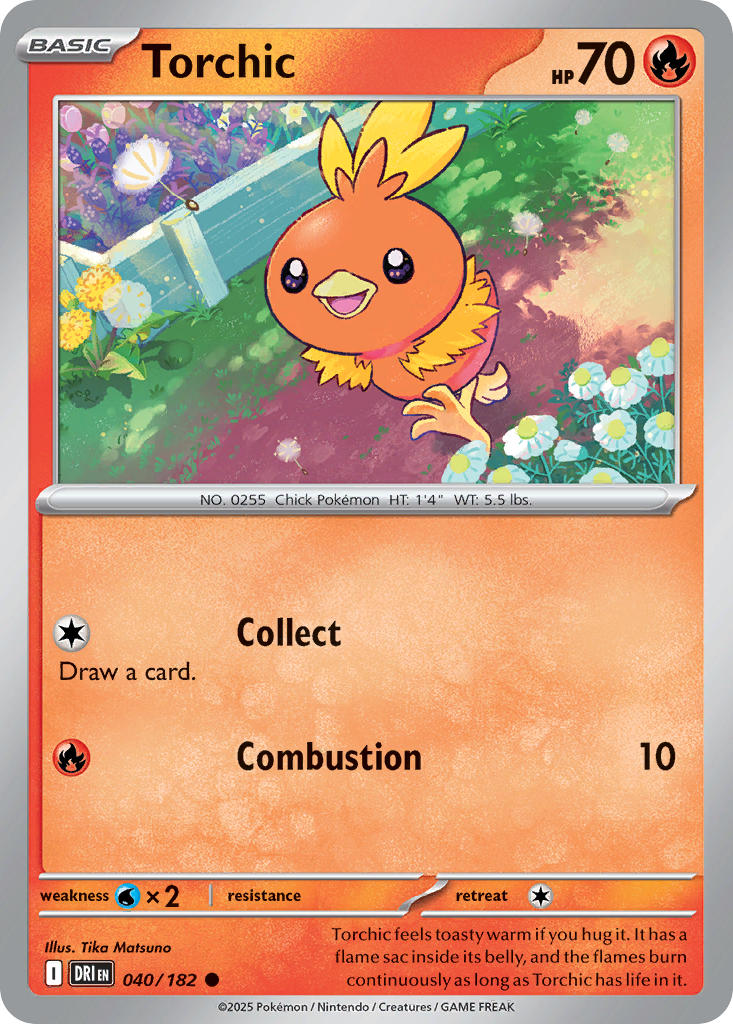Torchic 040/182 - POKEMON SCARLET & VIOLET: DESTINED RIVALS - Pokemon Single Card