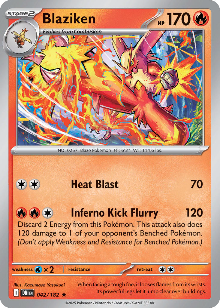 Blaziken 042/182 - POKEMON SCARLET & VIOLET: DESTINED RIVALS