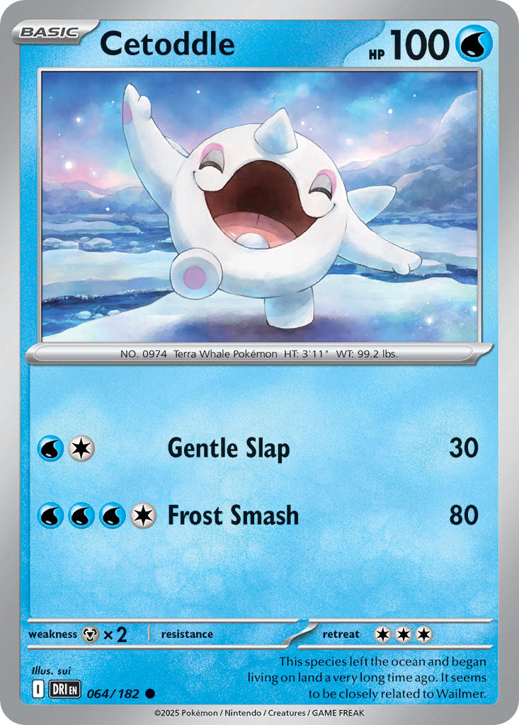 Cetoddle 064/182 - POKEMON SCARLET & VIOLET: DESTINED RIVALS - Pokemon Single Card