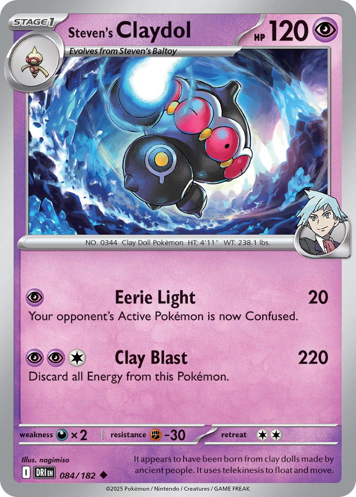 Steven's Claydol 084/182 - POKEMON SCARLET & VIOLET: DESTINED RIVALS - Pokemon Single Card