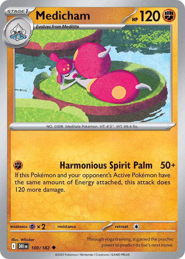 Medicham 100/182 - POKEMON SCARLET & VIOLET: DESTINED RIVALS