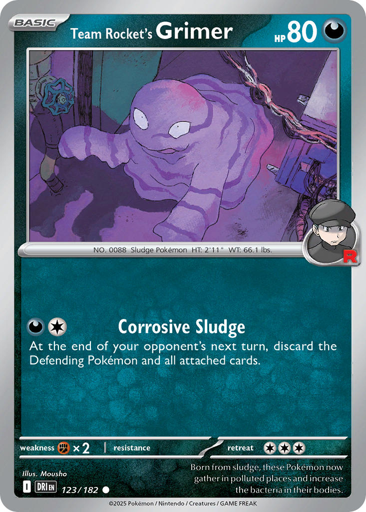Team Rocket's Grimer 123/182 - POKEMON SCARLET & VIOLET: DESTINED RIVALS