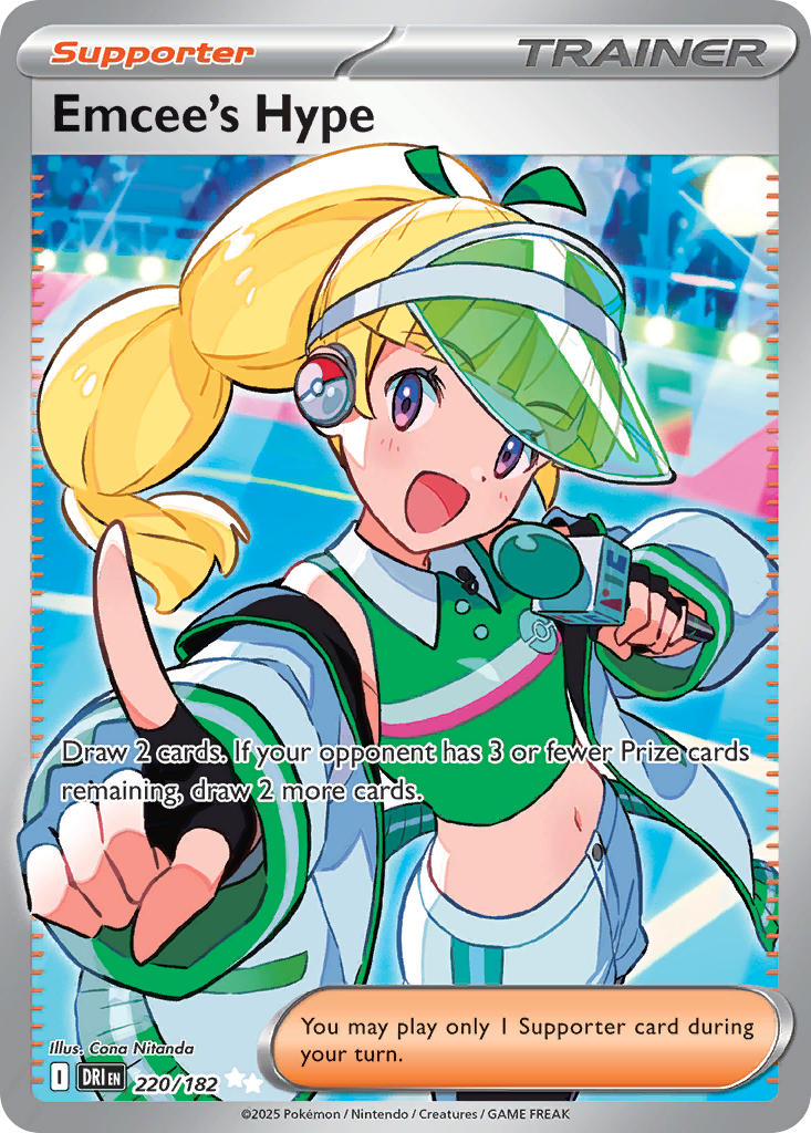 Emcee's Hype 220/182 - POKEMON SCARLET & VIOLET: DESTINED RIVALS - Pokemon Single Card