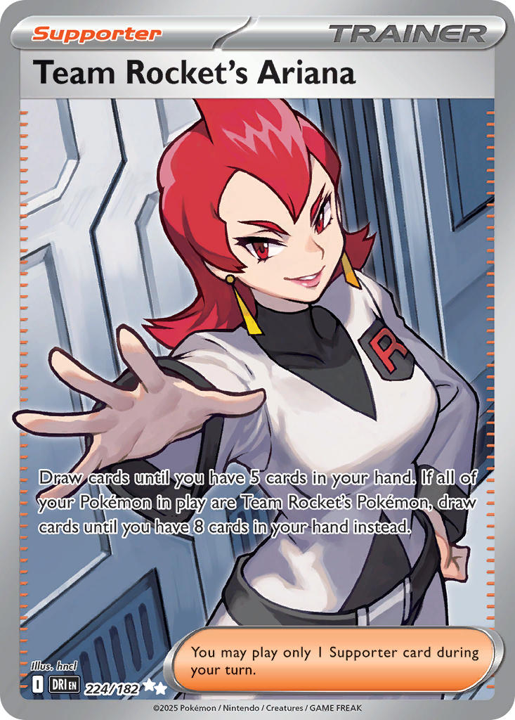 Team Rocket's Ariana 224/182 - POKEMON SCARLET & VIOLET: DESTINED RIVALS - Pokemon Single Card