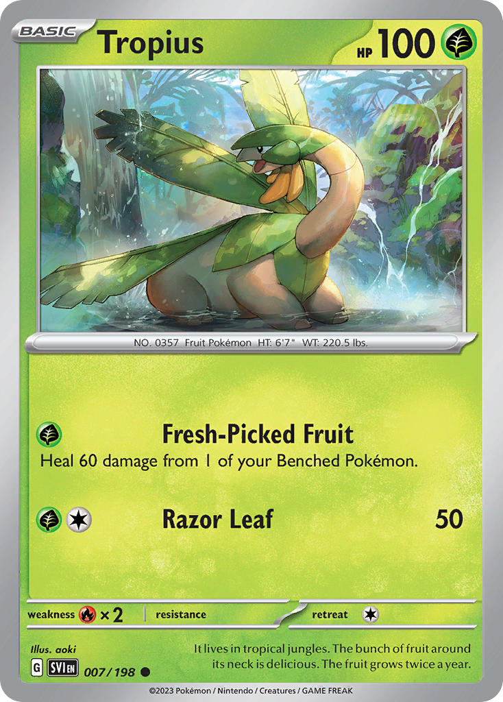 Tropius 007/198 - POKEMON SCARLET & VIOLET: BASE SET - Pokemon Single Card