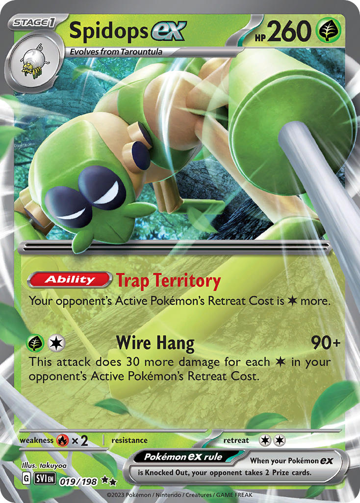 Spidops ex 019/198 - POKEMON SCARLET & VIOLET: BASE SET - Pokemon Single Card