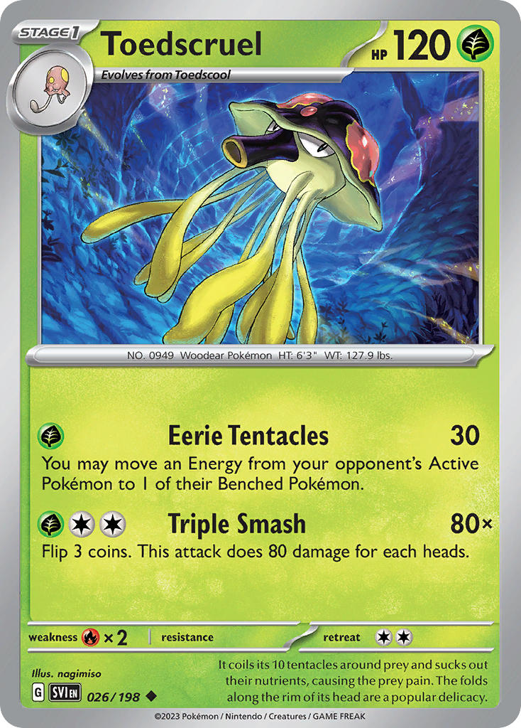 Toedscruel 026/198 - POKEMON SCARLET & VIOLET: BASE SET - Pokemon Single Card