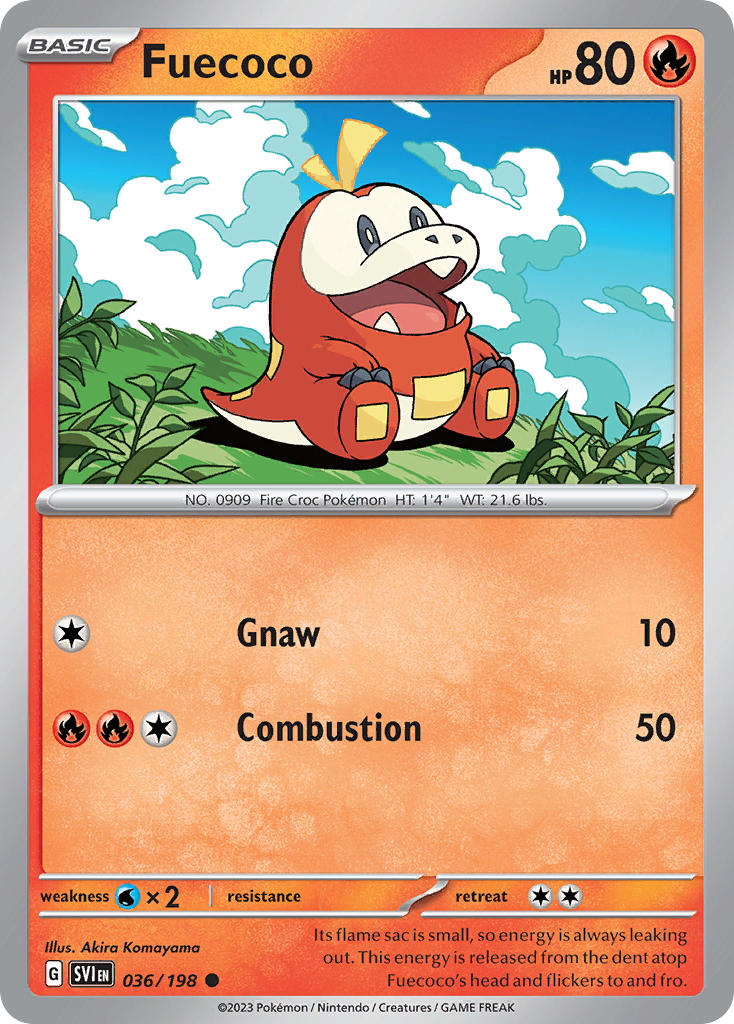 Fuecoco 036/198 - POKEMON SCARLET & VIOLET: BASE SET - Pokemon Single Card