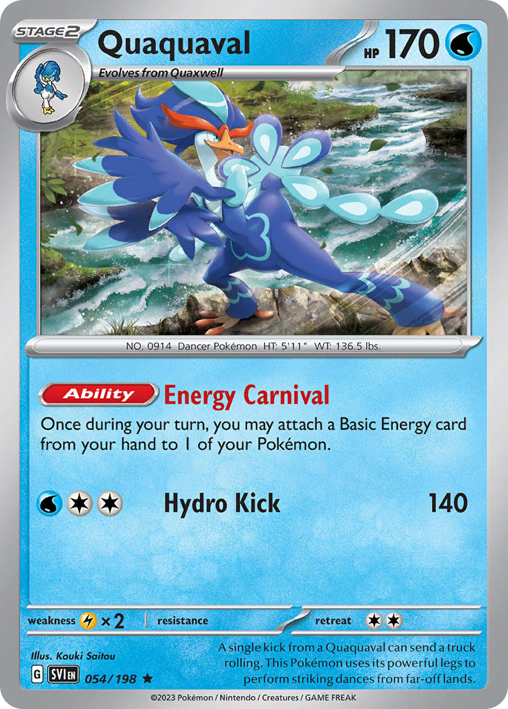 Quaquaval 054/198 - POKEMON SCARLET & VIOLET: BASE SET - Pokemon Single Card