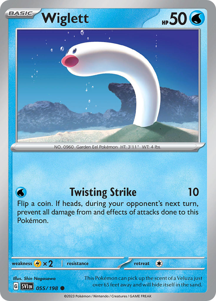 Wiglett 055/198 - POKEMON SCARLET & VIOLET: BASE SET - Pokemon Single Card