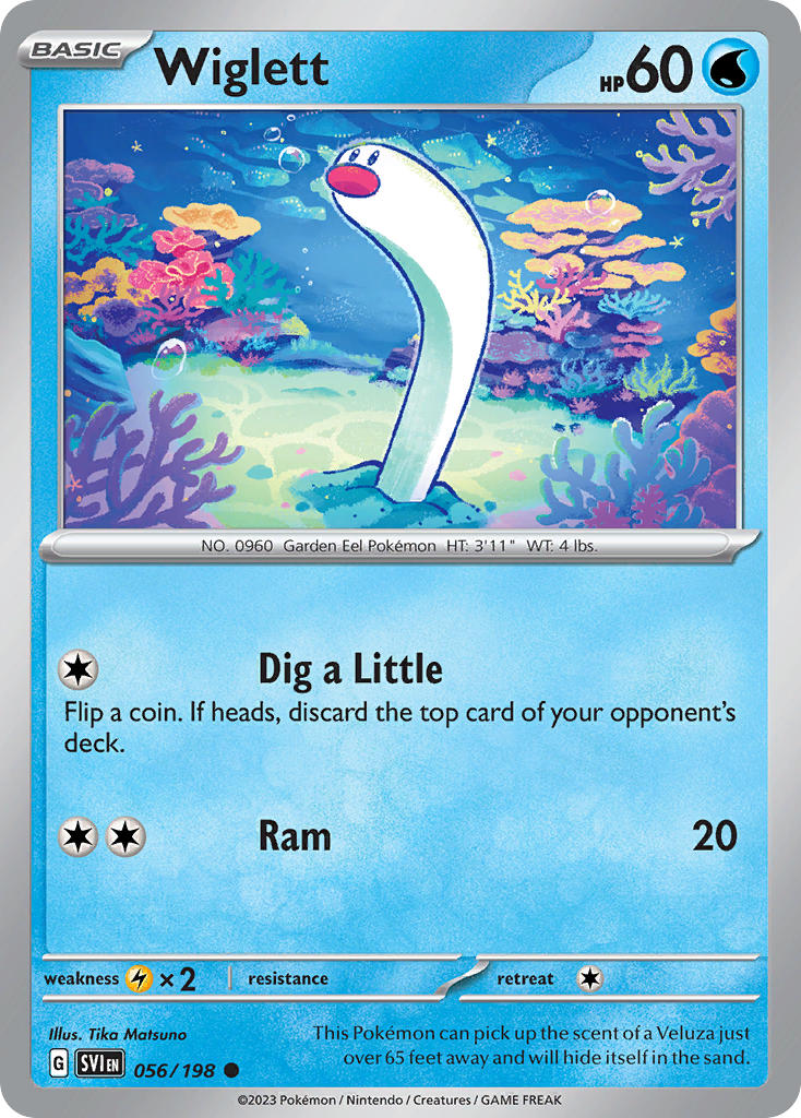 Wiglett 056/198 - POKEMON SCARLET & VIOLET: BASE SET - Pokemon Single Card