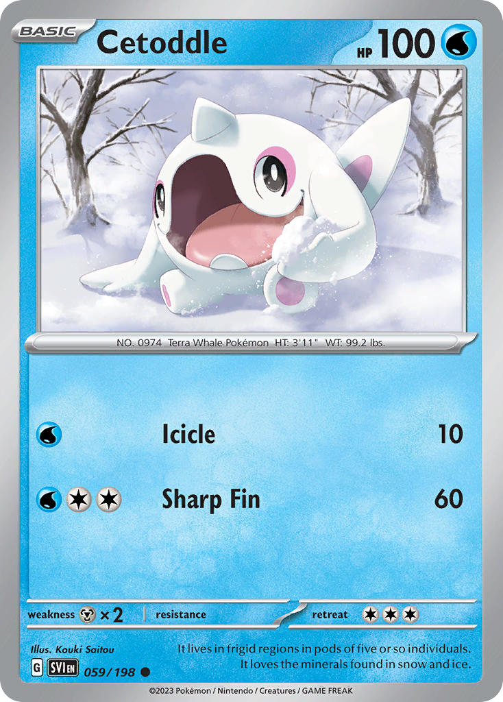 Cetoddle 059/198 - POKEMON SCARLET & VIOLET: BASE SET - Pokemon Single Card