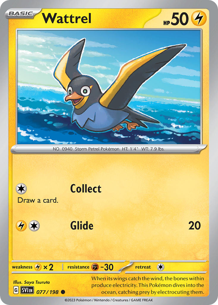 Wattrel 077/198 - POKEMON SCARLET & VIOLET: BASE SET - Pokemon Single Card