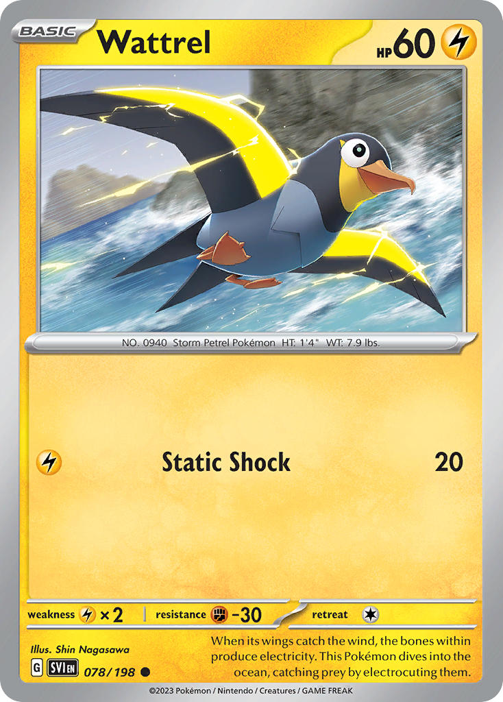 Wattrel 078/198 - POKEMON SCARLET & VIOLET: BASE SET - Pokemon Single Card