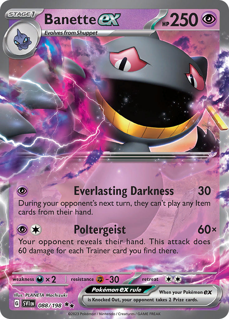 Banette ex 088/198 - POKEMON SCARLET & VIOLET: BASE SET - Pokemon Single Card
