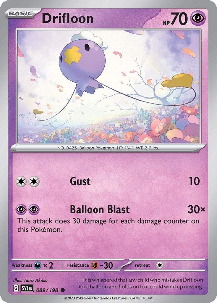 Drifloon 089/198 - POKEMON SCARLET & VIOLET: BASE SET - Pokemon Single Card