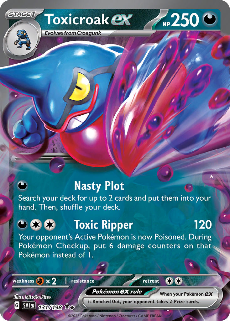 Toxicroak ex 131/198 - POKEMON SCARLET & VIOLET: BASE SET - Pokemon Single Card