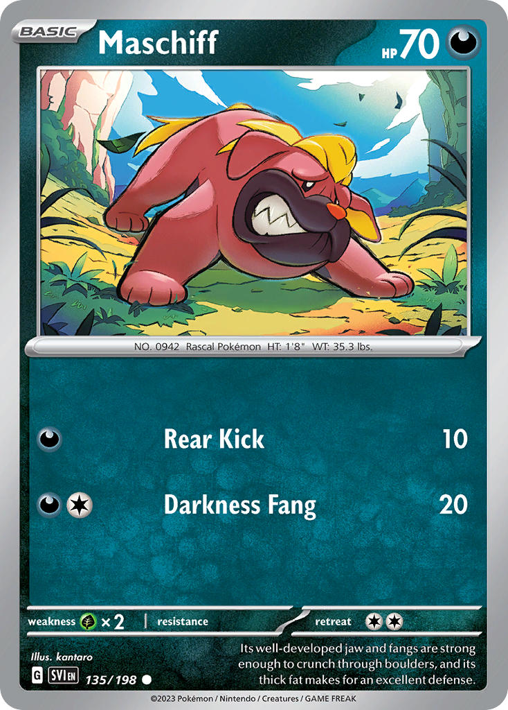 Maschiff 135/198 - POKEMON SCARLET & VIOLET: BASE SET - Pokemon Single Card