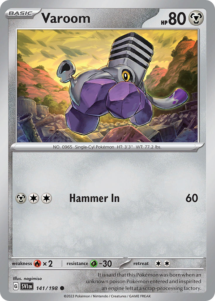 Varoom 141/198 - POKEMON SCARLET & VIOLET: BASE SET - Pokemon Single Card