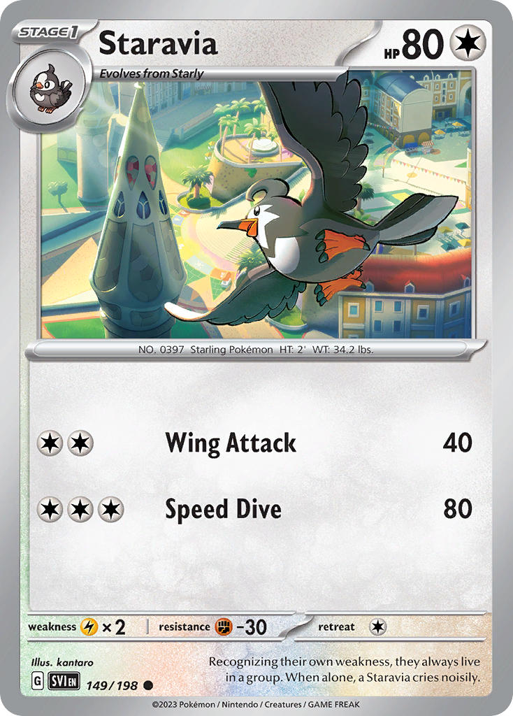 Staravia 149/198 - POKEMON SCARLET & VIOLET: BASE SET - Pokemon Single Card