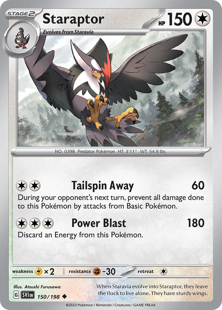 Staraptor 150/198 - POKEMON SCARLET & VIOLET: BASE SET - Pokemon Single Card