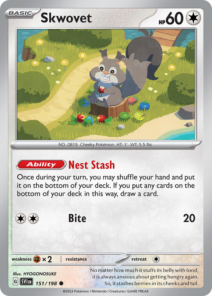 Skwovet 151/198 - POKEMON SCARLET & VIOLET: BASE SET - Pokemon Single Card