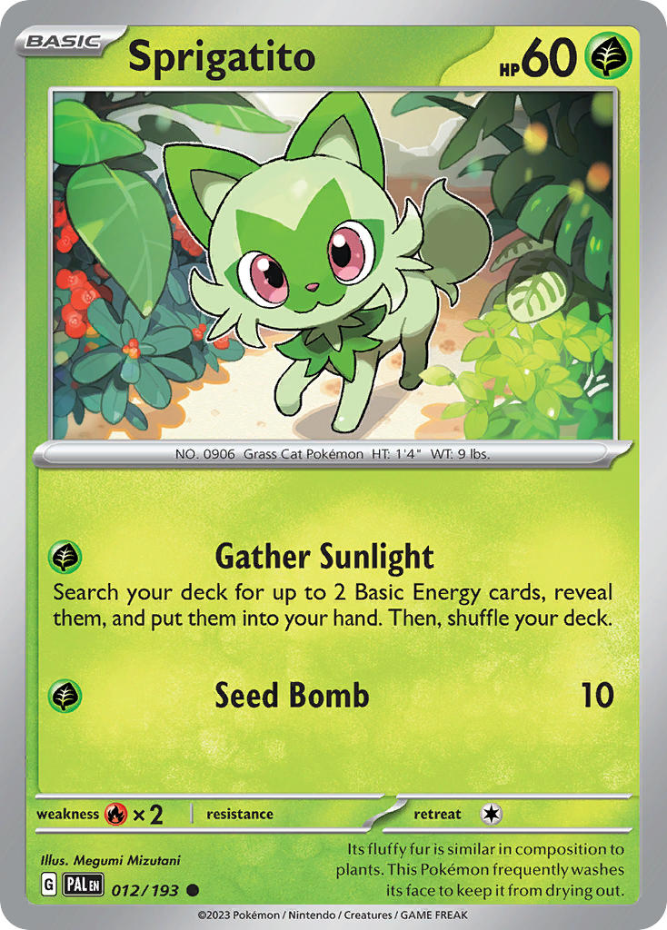 Sprigatito 012/193 - POKEMON SCARLET & VIOLET: PALDEA EVOLVED - Pokemon Single Card