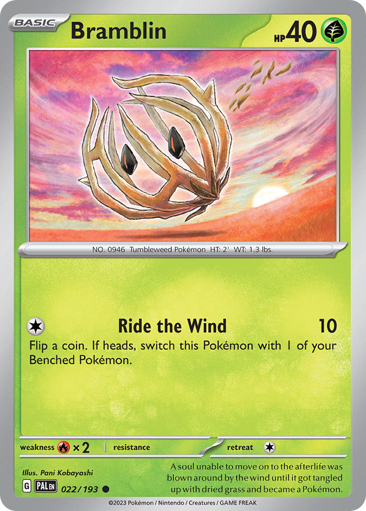 Bramblin 022/193 - POKEMON SCARLET & VIOLET: PALDEA EVOLVED - Pokemon Single Card